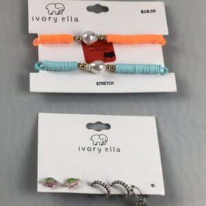 IVORY ELLA Bracelets and Earrings Bundle Set